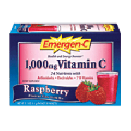 Emergen-C  vitamin c 1,000-mg dietary supplement, raspberry flavor30ct