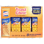 Lance Toast Chee real peanut butter, cracker sandwiches, 8 on-th12.1oz