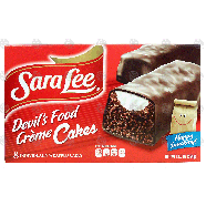 Sara Lee  devil's food creme cakes, 8 individually wrapped cake12.5-oz