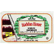 Haddon House  boneless sardines packed in olive oil, salt added4.375oz