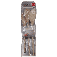 Good Cook  wood 3 size mixing spoon set 3ct