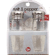 Good Cook  3 oz salt & pepper shakers 2ct