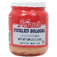 Koegel's  pickled bologna packed in spiced vinegar 40oz