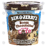Ben & Jerry's Boom Chocolatta! mocha & caramel ice cream with choc1-pt