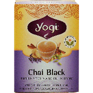 Yogi Chai Black herbal tea supplement, richly spiced and energiz1.27oz