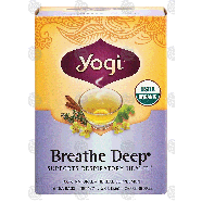 Yogi Breathe Deep 100% natural herbal supplement, caffeine free1.12-oz