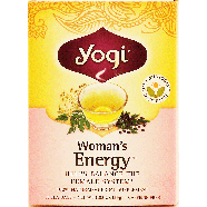 Yogi  woman's energy herbal supplement tea, 16-bags 1.02oz