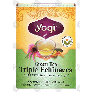 Yogi Green Tea Triple Echinacea 100% natural herbal supplement,1.12-oz