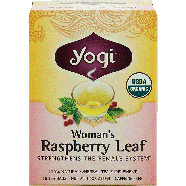 Yogi Woman's Raspberry Leaf herbal tea supplement strengthens th1.02oz