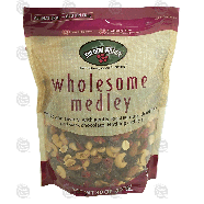 Second Nature wholesome medley dark chocolate chunks, roasted and 30oz