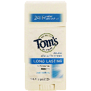 Tom's Of Maine  unscented deodorant, 24-hour protection 2.25oz