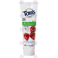 Tom's children's flouride toothpaste, natural, silly strawberry  4.2oz