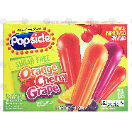 Popsicle Ice Pops Orange Cherry & Grape Sugar Free 1.65 Oz 33-fl oz