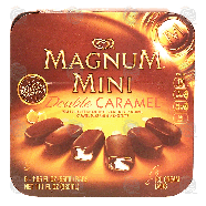Magnum Mini double caramel vanilla ice cream bars, 6-count 11.1-fl oz