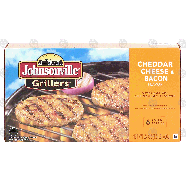 Johnsonville Grillers cheddar cheese & bacon flavor, 6-1/4 lb pat24-oz