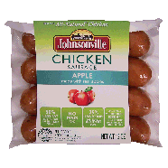 Johnsonville  chicken sausage, apple, made with real apples, 4 ct 12oz