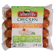 Johnsonville  chicken sausage, 3 cheese italian style with cheese,12oz