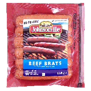 Johnsonville  beef brats, 6 ct 12oz