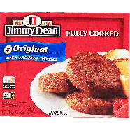 Jimmy Dean  8 fully cooked pork sausage patties, original style, 9.6oz