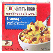 Jimmy Dean Breakfast Bowl sausage; eggs, potatoes, sausage & chedd7-oz