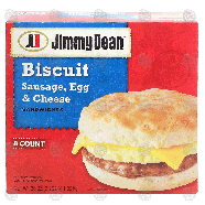 Jimmy Dean  biscuit, sausage, egg & cheese sandwiches, 8 count, f36-oz