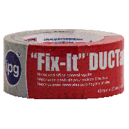 Intertape Fix-It duc tape, grey, 1.88in x 30yds  1ct