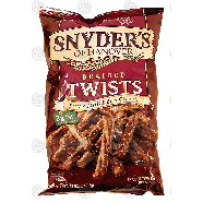 Snyder's Of Hanover  braided twists, pumpernickel & onion pretzels12oz