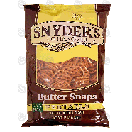 Snyder's Of Hanover  butter snaps, pretzels 12oz