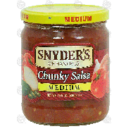 Snyder's Of Hanover  chunky salsa, medium  15.5oz