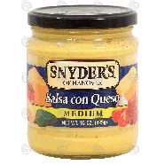 Snyder's Of Hanover  salsa con queso, medium  15oz