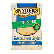 Snyder's Of Hanover The Pounder restaurant style tortilla chips, r16oz
