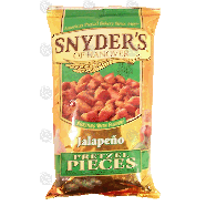 Snyder's Of Hanover  jalapeno pretzel pieces, sourdough hard pretz12oz