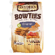 Snyder's Of Hanover Bowties crazy baked pretzels, original 8.25oz