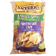 Snyder's Of Hanover Family Size! reduced fat restaurant style to 12.5oz