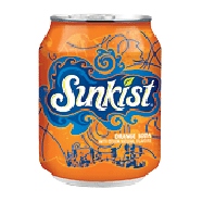 Sunkist  orange flavor soda, 8-fl. oz. 6pk