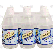 Schweppes  club soda, sodium free, 6- 10 fl oz bottles 6-pk