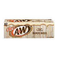 A & W Root Beer Diet 12 Oz Cool Pack 12pk