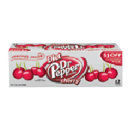 Dr Pepper  diet cherry soda pop, 12-fl. oz. cans 12pk