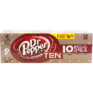 Dr Pepper Ten soda pop, 12-fl. oz. cans 12pk