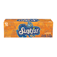 Sunkist  orange flavor soda, 12-pack, 12-fl. oz. 12pk