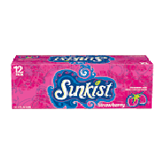 Sunkist Soda Strawberry 12 Oz Cool Pack 12pk