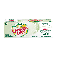 Canada Dry Ginger Ale Diet Caffeine Free 12 Oz Cool Pack 12pk