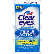 Clear Eyes Triple Action moisturizes, lubricant / redness reli 0.5fl oz