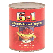 6 in 1 Brand  all purpose ground tomatoes, with added extra heavy  28oz