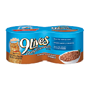 9 Lives  turkey & giblets dinner cat food, 4 5.5-ounce cans 4ct