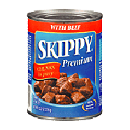Skippy Premium dog food chunks in gravy with beef 13.2oz