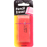 A & W  pencil eraser, pink bar 1ct