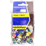 HQ Advance The Boxables thumb tacks vinyl coated, multi-color  100ct