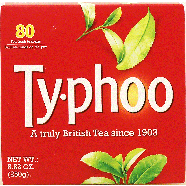 Ty-phoo  british tea, 80-foil fresh tea bags 8.82oz