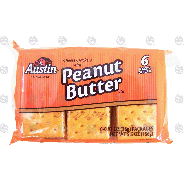 Austin  cheese crackers with peanut butter, 6 packs of four 5.5oz